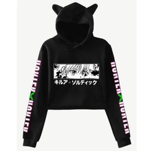 Women Hoodies HunterXHunter pink Pullovers cosplay costume girls Killua Zoldyck